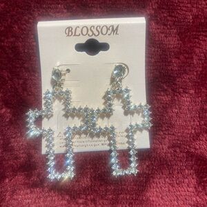 Silver Cross Earrings